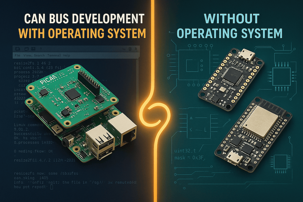CAN Bus Development for Embedded Systems: With and Without an Operating System