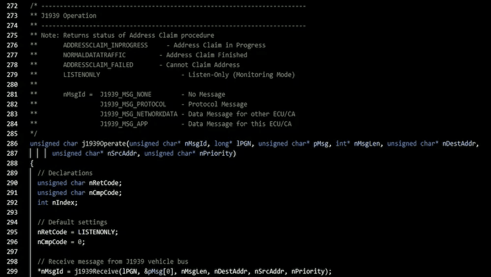 ARD1939 – SAE J1939 Protocol Stack Code for Arduino and ESP32